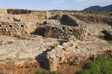 La puerta principal y el barbacana de la ciudad, Los Millares, cerca de Santa Fe Mondujar